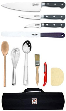 11 Piece Knife & Utensil Starter Kit by Club Chef - 21cm Cooks Knife